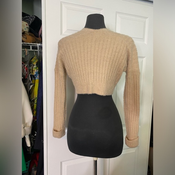 Say What? Tan Ribbed Cardigan - Picture 2 of 8